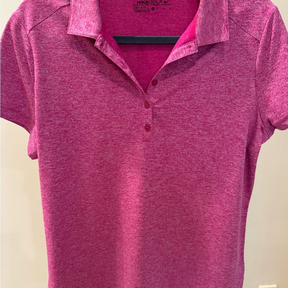 Nike Women's Pink Polo Shirt